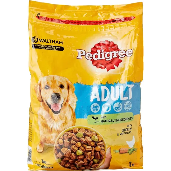 Pedigree Dog Complete Dry with Chicken and Vegetables 3kg