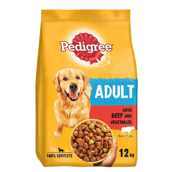 Pedigree Dog Complete Dry with Beef and Vegetable 12kg