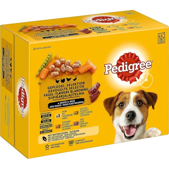 Pedigree Adult Dog Pouches Mixed Selection in Jelly 12x100g