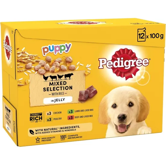 Pedigree Senior Dog Pouches in Jelly 12x100g