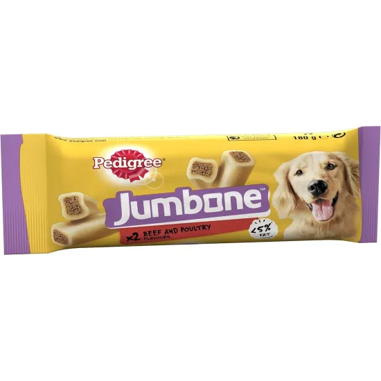 Pedigree Jumbone Medium Dog Treats with Chicken & Lamb 2 Chews