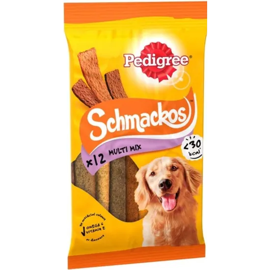 Pedigree Schmackos Dog Treats Meat Variety 20 Stick