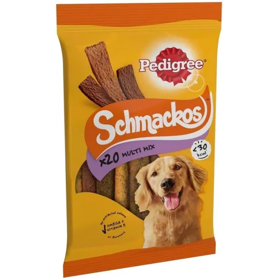 Pedigree Schmackos Dog Treats with Poultry 20 Sticks