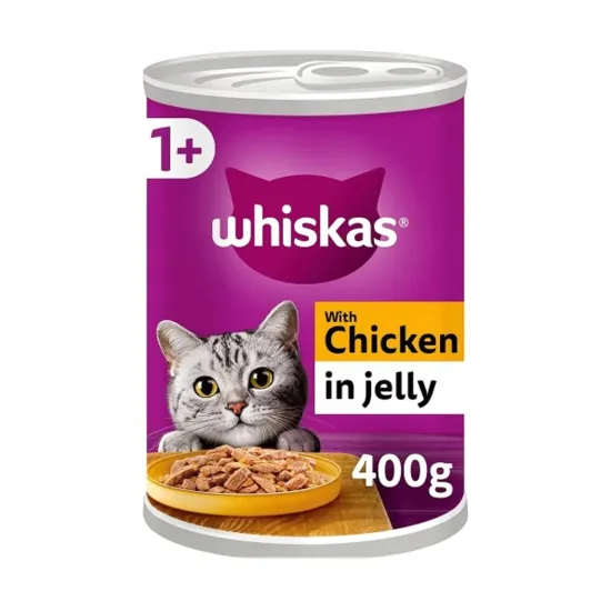 Whiskas 1+ Cat Tin with Salmon in Jelly 400g