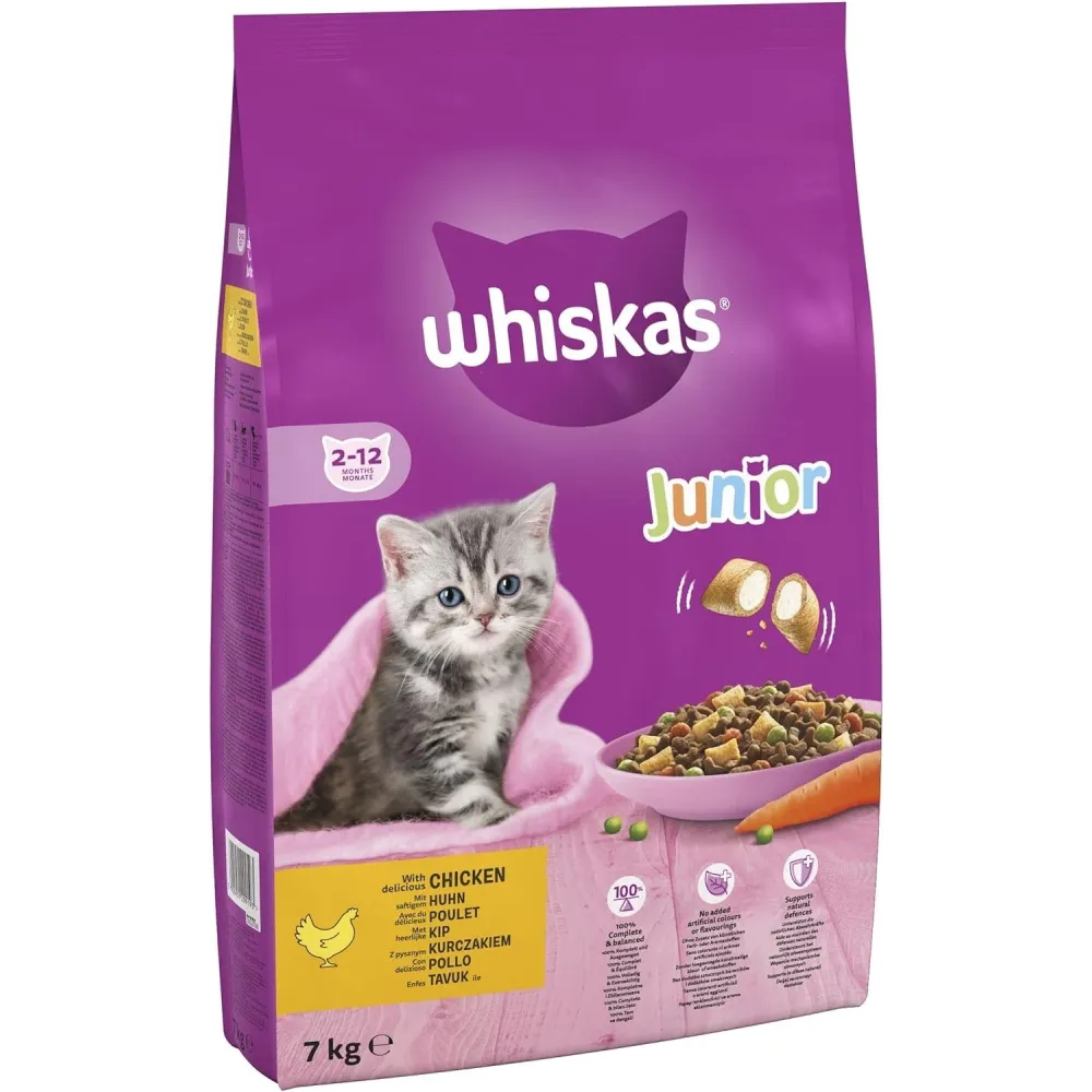 Whiskas 1+ Cat Complete Dry with Chicken 7kg Whiskas 1+ Cat Complete Dry with Chicken 7kg