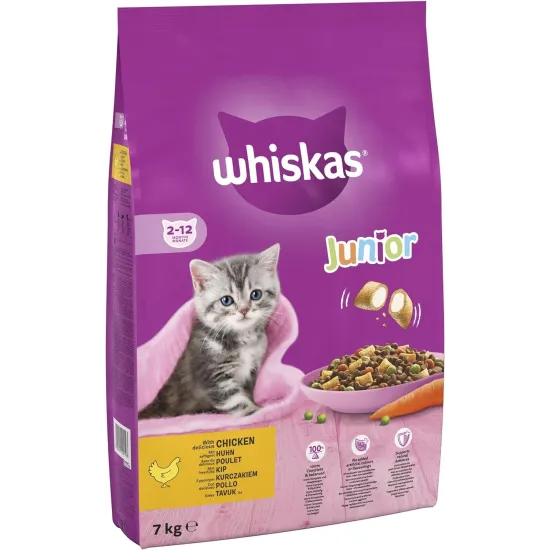 Whiskas 1+ Cat Complete Dry with Chicken 7kg Whiskas 1+ Cat Complete Dry with Chicken 7kg