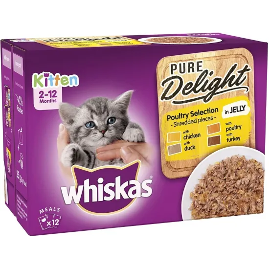 Whiskas 2-12mths Mixed Menu in Jelly 12x85g