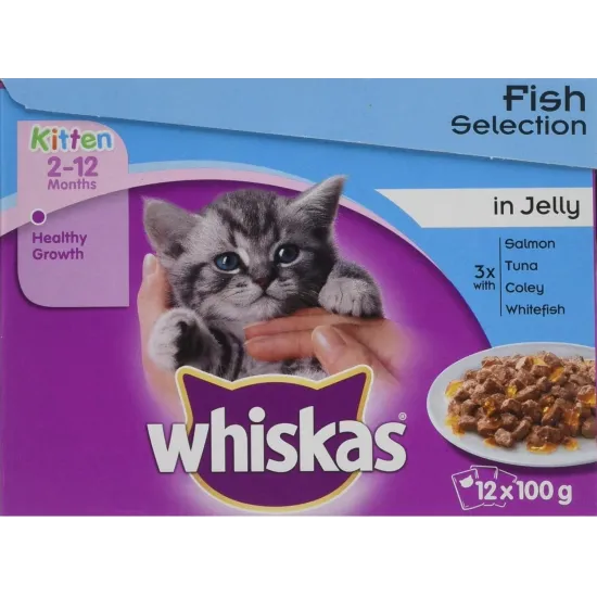 Whiskas 7+ Cat Pouches Poultry Feasts in Gravy 12x85g