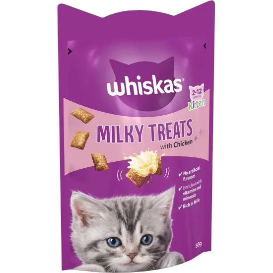 Whiskas Temptations Cat Treats with Beef 60g