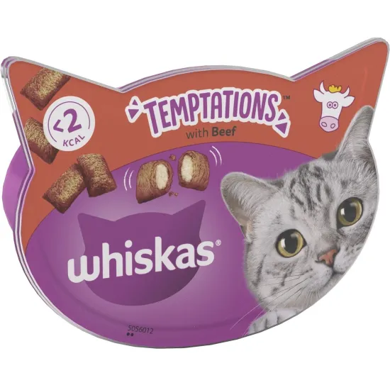 Whiskas Temptations Cat Treats with Chicken & Cheese 60g