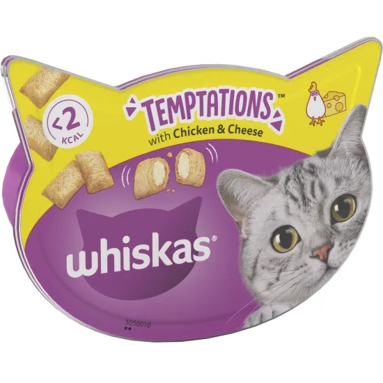 Whiskas Temptations Cat Treats with Salmon Flavour 60g