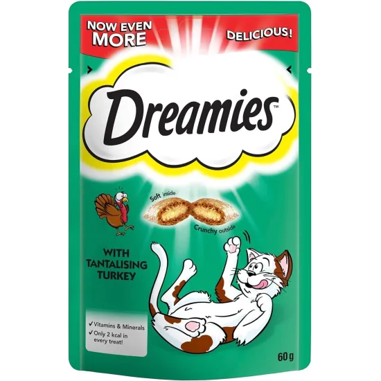 Dreamies Mix Cat Treats with Salmon and Tuna Flavour 60g Dreamies Mix Cat Treats with Salmon and Tuna Flavour 60g