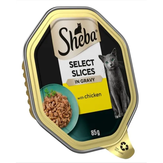 Sheba Fresh & Fine Cat Pouches with Tuna & Cod in Gravy 6x50g