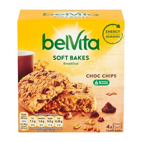 Belvita Breakfast Biscuits Soft Bakes Choc Chips 200g