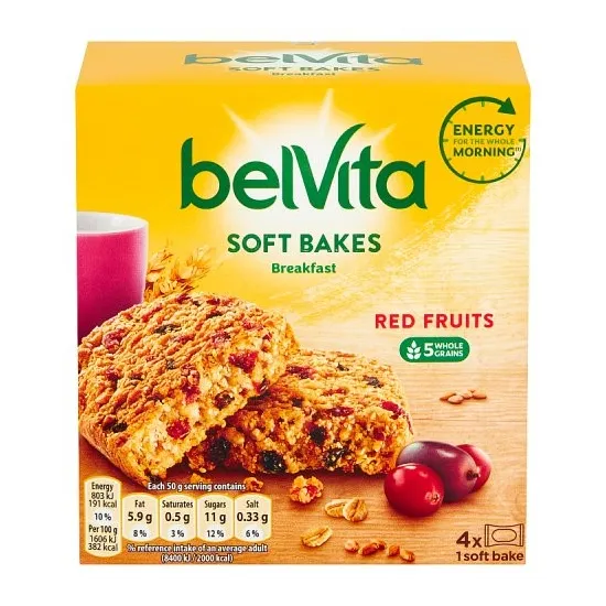 Belvita Breakfast Red Berries Soft Bakes Biscuits 200g