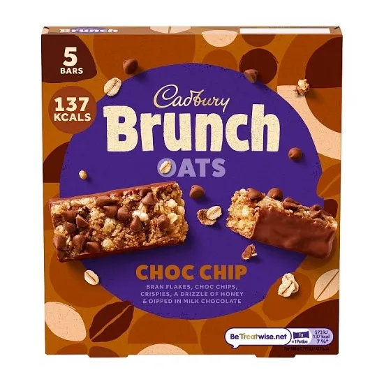 Cadbury Brunch Bar Choc Chip 160g