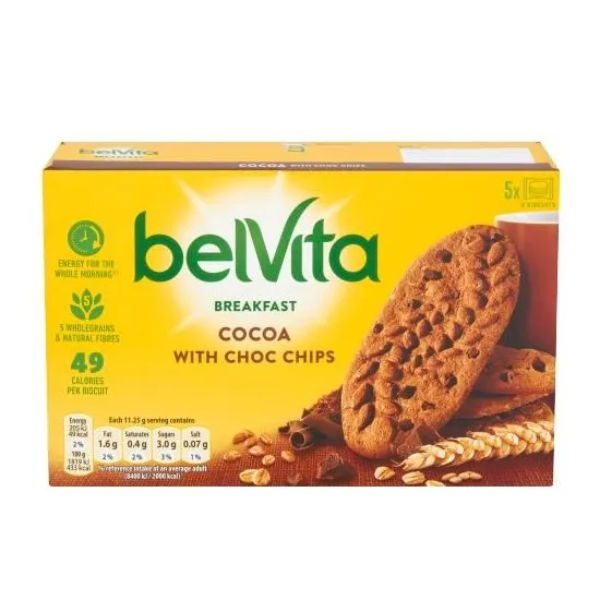 Belvita Breakfast Biscuits Cocoa with Choc Chips 225g