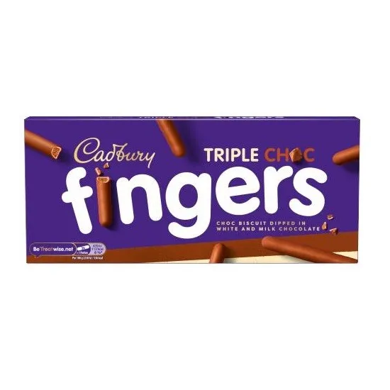 Cadbury Triple Chocolate Fingers 110g