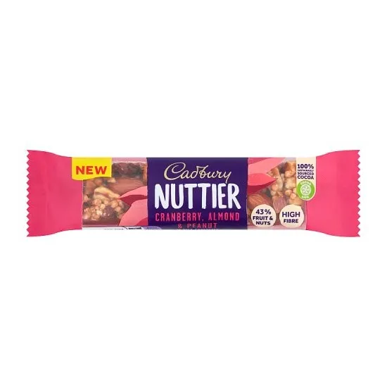Cadbury Nuttier Cranberry/Almond Chocolate 40g