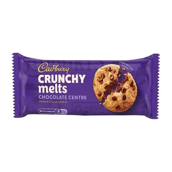 Cadbury Crunchy Melts Chocolate Centre Chocolate Chip Cookies 156g