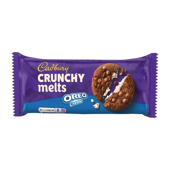 Cadbury Crunchy Melts Oreo Creme Chocolate Cookies 156g
