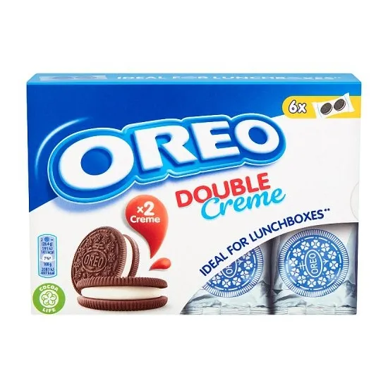 Oreo Double Creme Sandwich Biscuits Snack Packs 170g