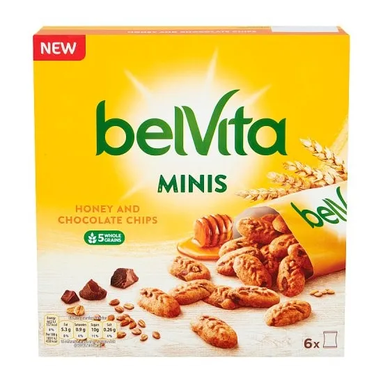 Belvita Breakfast Minis Honey and Chocolate Chips 210g