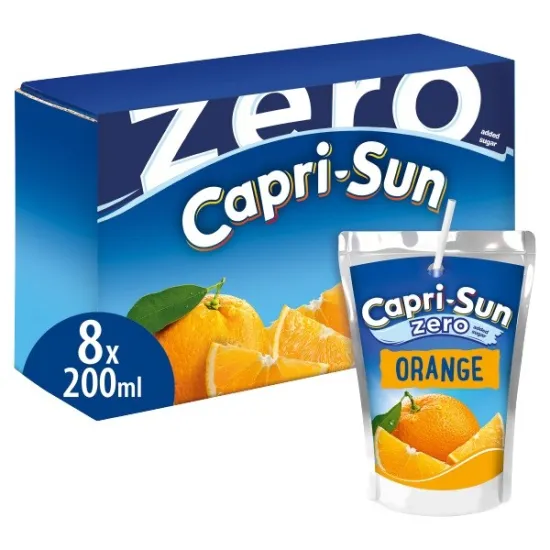 Capri Sun Orange Zero 8Pk  200ml