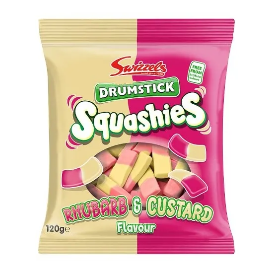 Swizzels Squashies Rhubarb & Custard  120g