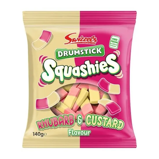 Swizzels Squashies Rhubarb & Custard 140g