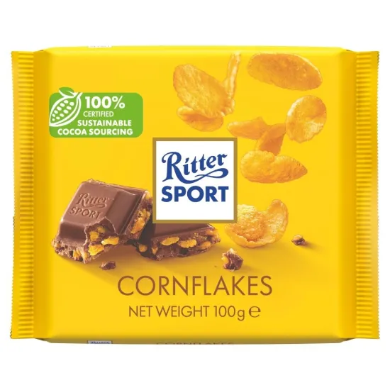 Ritter Sport Milk Chocolate with Cornflakes 100g