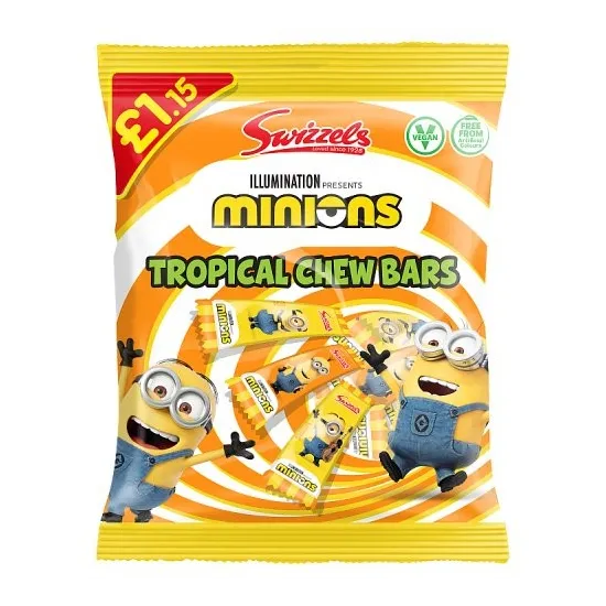 Swizzles Minions Mini Chew Bar Bag PMP 120g