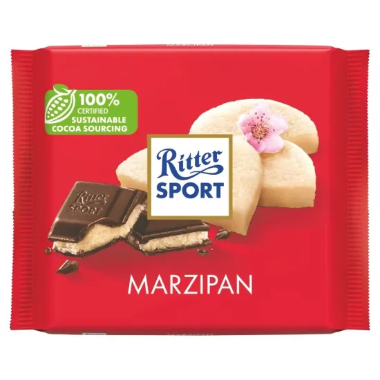 Ritter Sport Dark Chocolate with Marzipan filling 100g