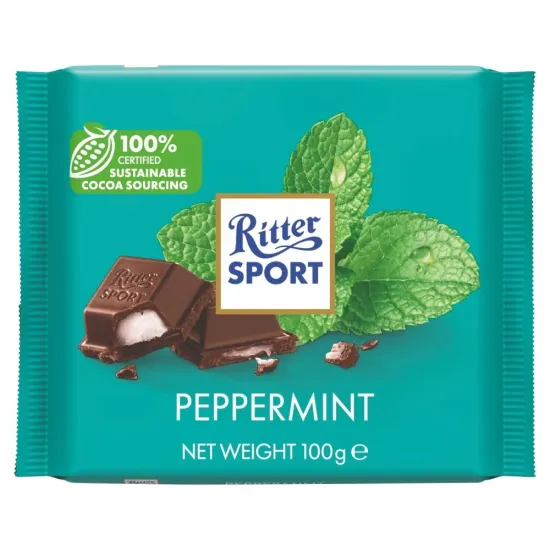 Ritter Sport Dark Chocolate with Peppermint 100g