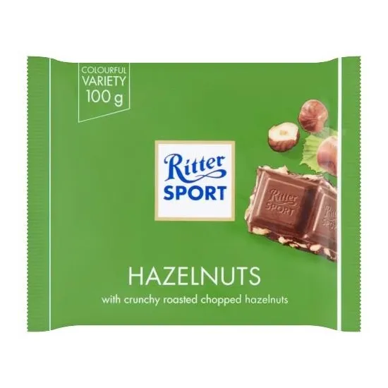 Ritter Sport Milk Chopped Hazelnut 100g
