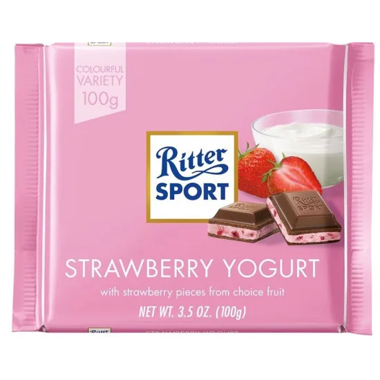 Ritter Sport Strawberry Yogurt 100g