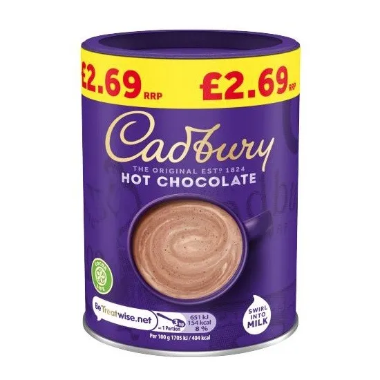 Cadbury Instant Hot Chocolate PMP 250g