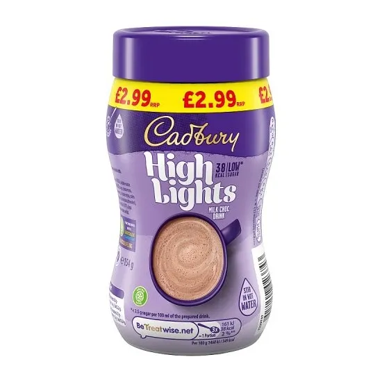 Cadbury High Lighy Choc PMP 154g