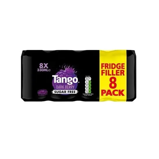 Tango Sugar Free Dark Berry 8Pk 330ml