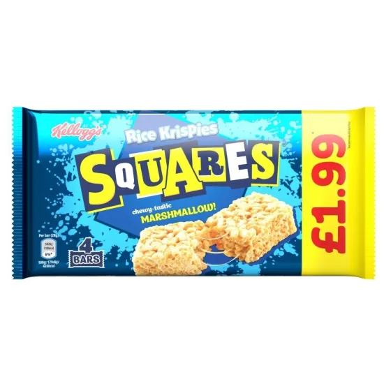 Kelloggs Rice Krispie Squares Marshmallow 4 Pack PMP