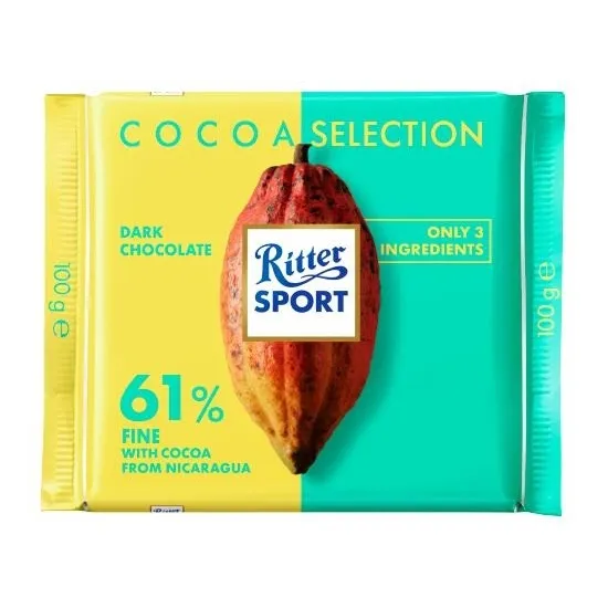 Ritter Sport 61% Cocoa Fine from Nicaragua 100g