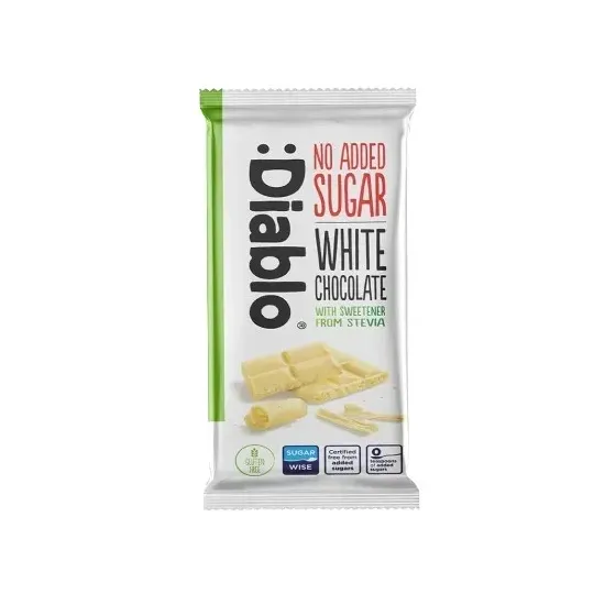 Diablo Stevia White Chocolate 75g