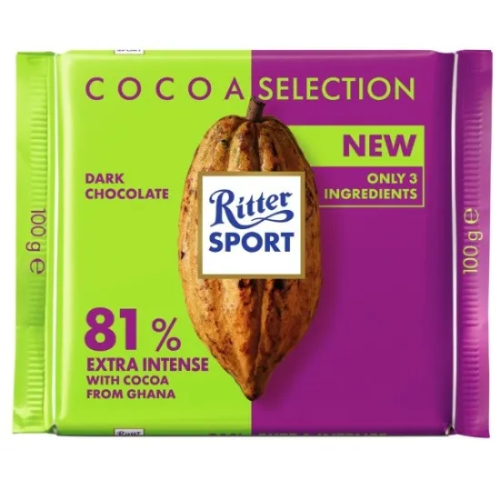 Ritter Sport 81% Ghana Extra Intense 100g