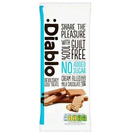 Diablo Milk chocolate coated Wafer 150g