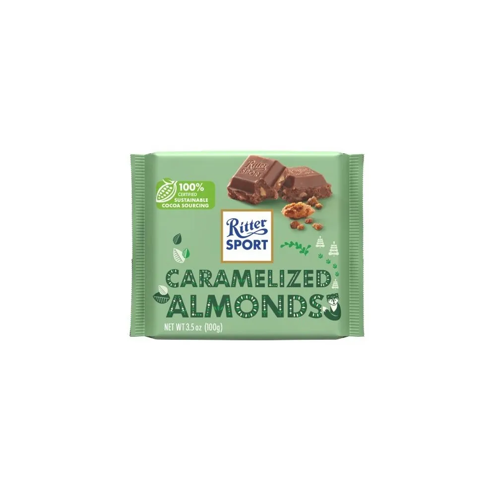 Ritter Sport Caramelised Almonds 100g Ritter Sport Caramelised Almonds 100g