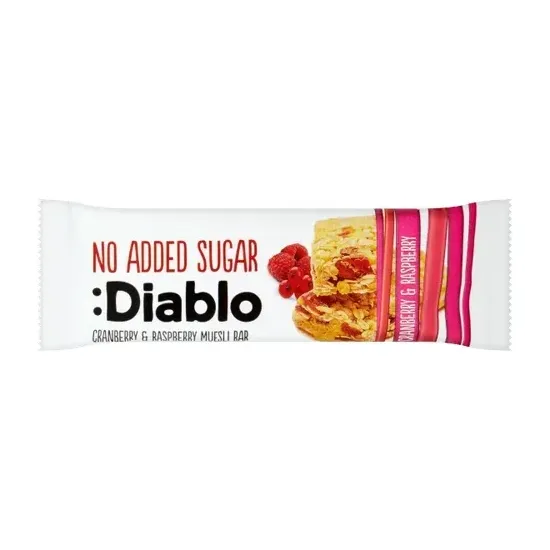Diablo Cranberry Raspberry Muesli bar 30g