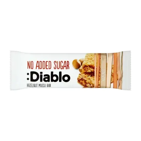 Diablo Hazelnut Muesli Bar 30g