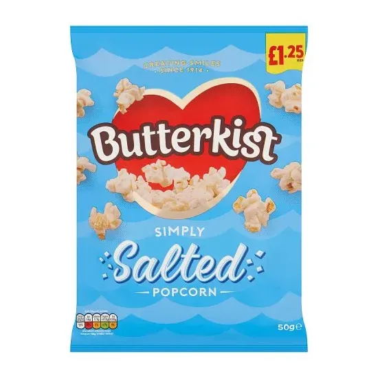 Butterkist Simply Salted Popcorn PMP 50g