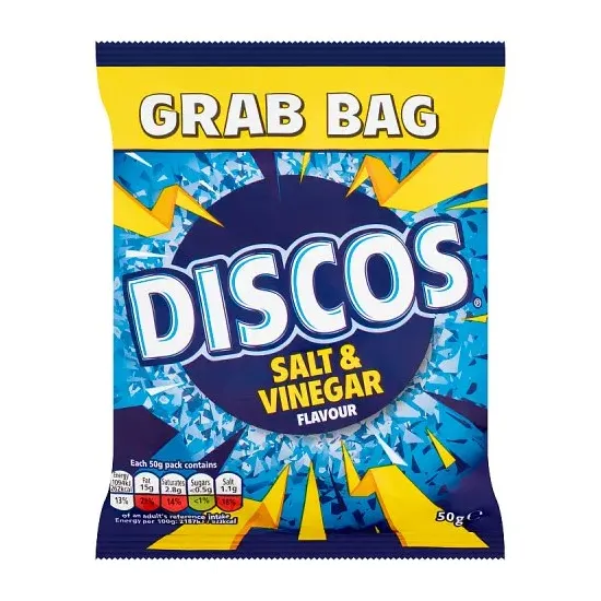 Discos Salt & Vinegar Grab Bag Crisps 50g