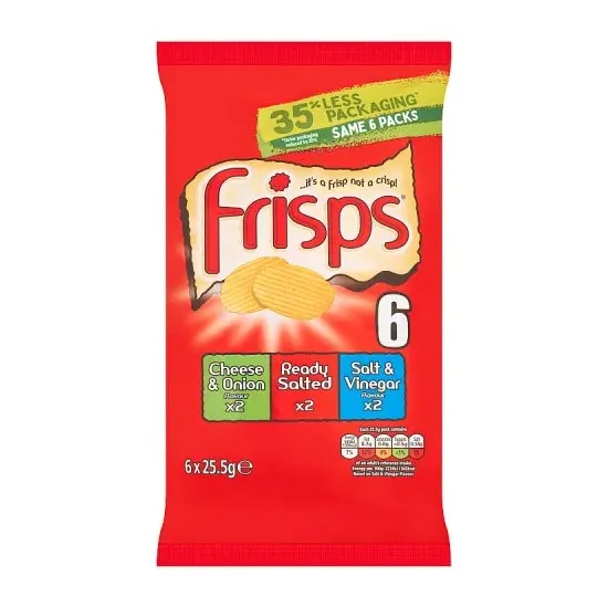 Frisps Variety Multipack Crisps 6 Pack